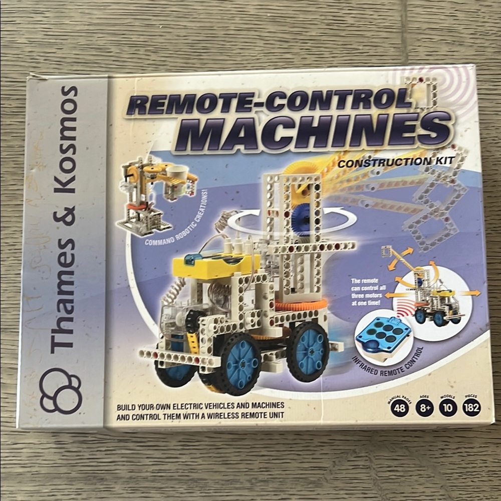 Blue and White Building Set with Remote Control